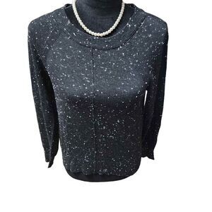 Lou & Grey For Loft XXS Black White Sweater